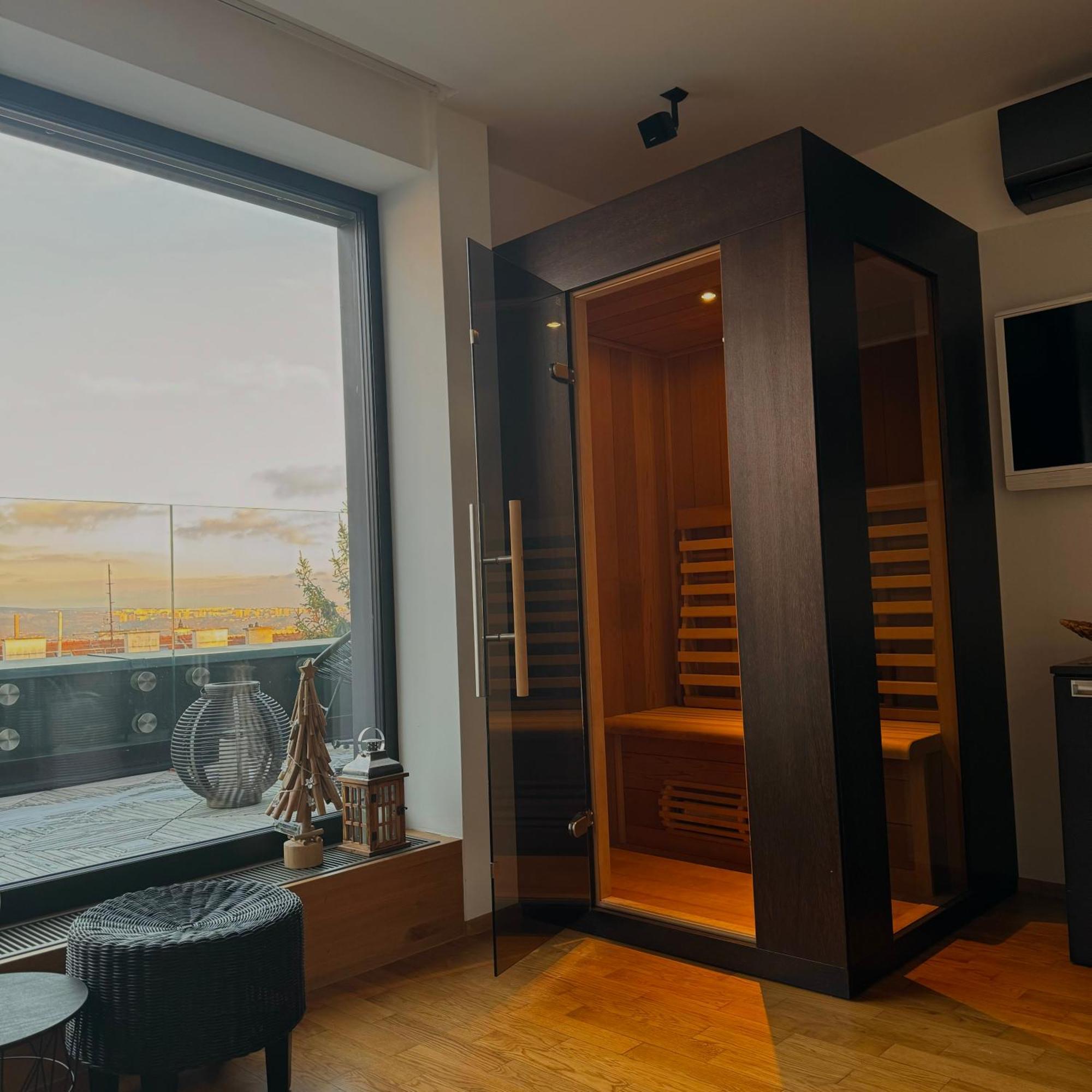 Apartman Se Saunou A Terasou S Vyhledem Na Μπρνο Εξωτερικό φωτογραφία